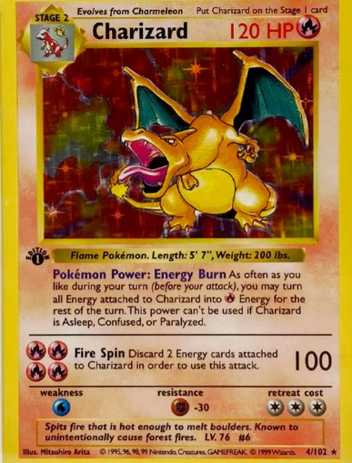 Charizard 1st-ed card