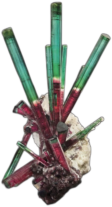 Tourmaline cluster